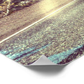 Red Cistern Truck - Truck and Highway Art Poster (Hoek)