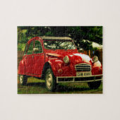 Red Citroën 2CV Legpuzzel (Horizontaal)