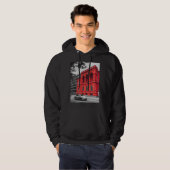 Red City Building Minimalistische fotografie Hoodie (Voorkant volledig)