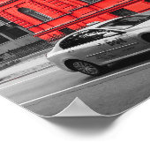 Red City Building Minimalistische fotografie Poster (Hoek)