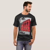 Red City Building Minimalistische fotografie T-shirt (Voorkant volledig)