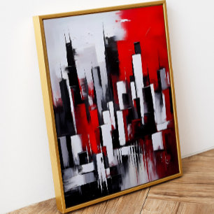 Red City ingelijste kunst Poster