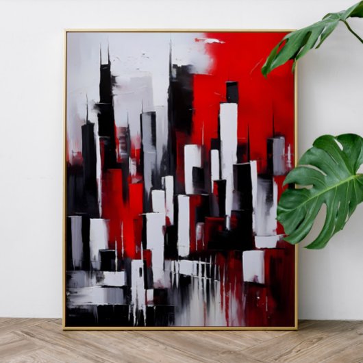 Red City ingelijste kunst Poster