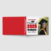 Red Class of 2026 Graduation Photo Gastenboek (Volledig)