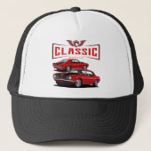 Red Classic Camaro Trucker Pet (Voorkant)