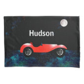 Red Classic Car Boys Room Decor Kussensloop (Voorkant)