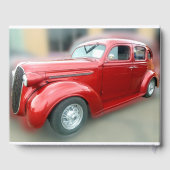 Red Classic Car Memorial Gastenboek (Achterkant)