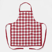 Red Classic Gingham Schort (Voorkant)