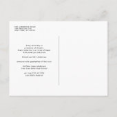 Red Classic Gradup Afstuderen Aankondigingskaart (Achterkant)