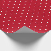 Red Classic  Polka Dot for Holiday Gifts Cadeaupapier (Hoek)