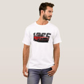 Red Classic Retro Muscle Car Mustang 1965 T-shirt (Voorkant volledig)