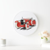 Red Classic Roadster Grote Klok (Huis)