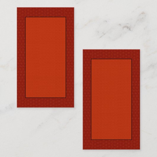 Red Classic  Visitekaartjes (Voorkant / Achterkant)