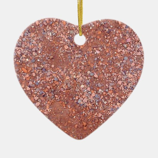 Red Clay Court, grind, Shale Stone Brick, Tennis Keramisch Ornament (Voorkant)