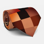 Red Clay Digital Dazzle Camo Nicktie Stropdas (Opgerold)