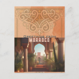 Red Clay Marokko Stone - Briefkaart