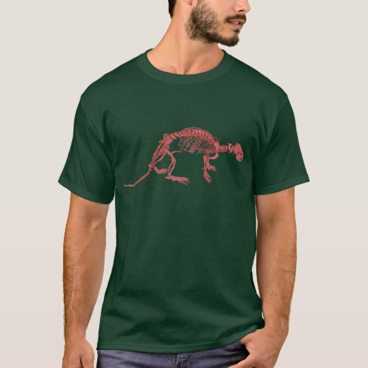 Red Clay Otter Skeleton T-Shirt (Voorkant)