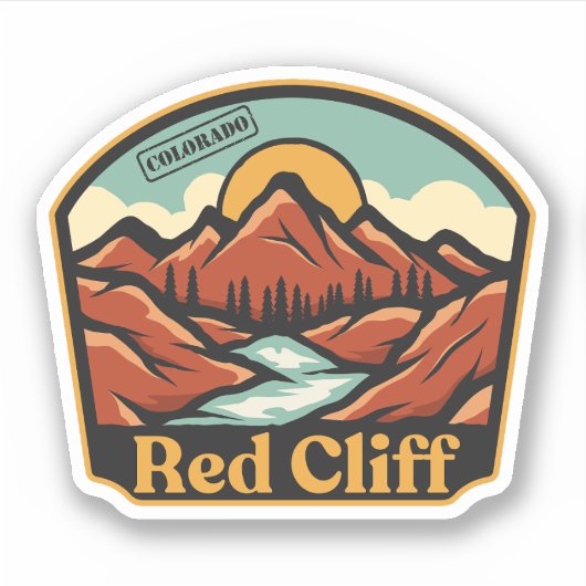 Red Cliff, Colorado Sticker (Voorkant)