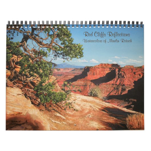 Red Cliffs Reflections-schilderijen van Canyonland Kalender (Hoes)