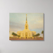 Red Cliffs Utah Temple Painting™ LDS Art Canvas (Voorkant)