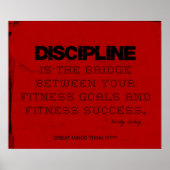 Red Cloth Black Thread Fitness Discipline Poster (Voorkant)