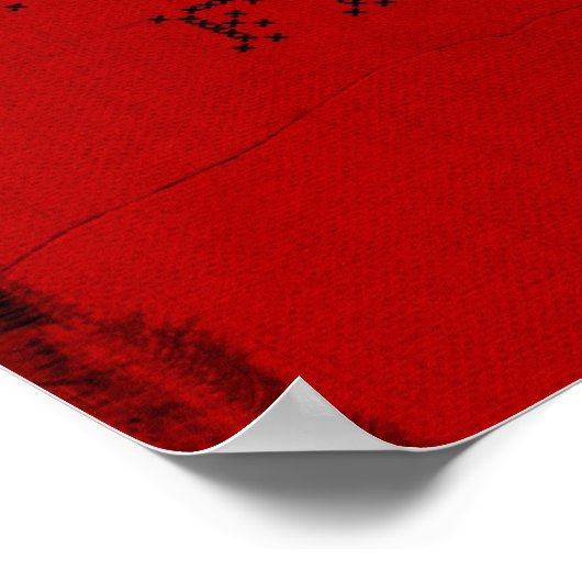 Red Cloth Black Thread Fitness Poster (Hoek)