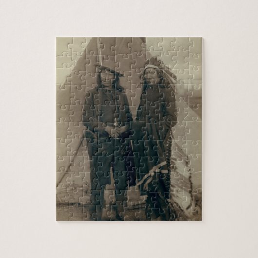 Red Cloud American Horse  Indianen Legpuzzel (Verticaal)