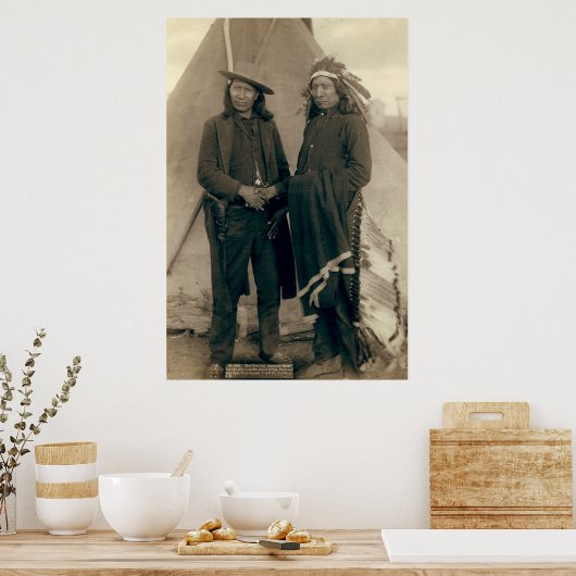 Red Cloud and American Horse - 1891 Poster (Keuken)