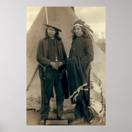 Red Cloud and American Horse - 1891 Poster (Voorkant)