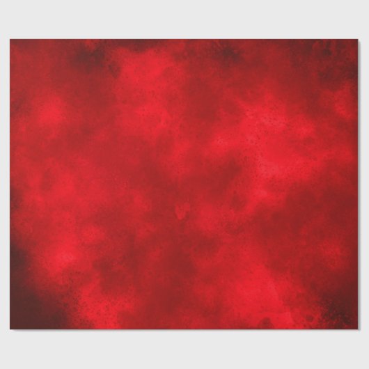 Red Cloud Effect Wrapping Paper Cadeaupapier (Vlak)