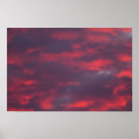 Red Cloud Sunset, Ohio Poster (Voorkant)