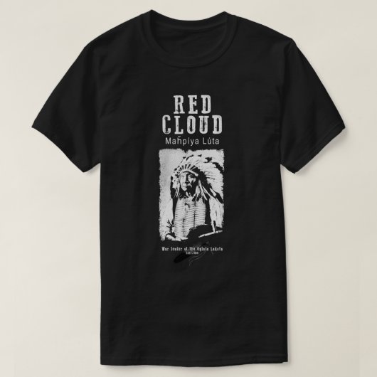 Red CloudOglala Lakota ChiefSioux T-shirt (Design voorkant)