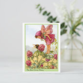 Red Clover Fairy Briefkaart (Staand voorkant)