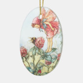 Red Clover Fairy Keramisch Ornament (Links)