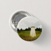 Red Clover Ghost Ronde Button 3,2 Cm (Voorkant /achterkant)