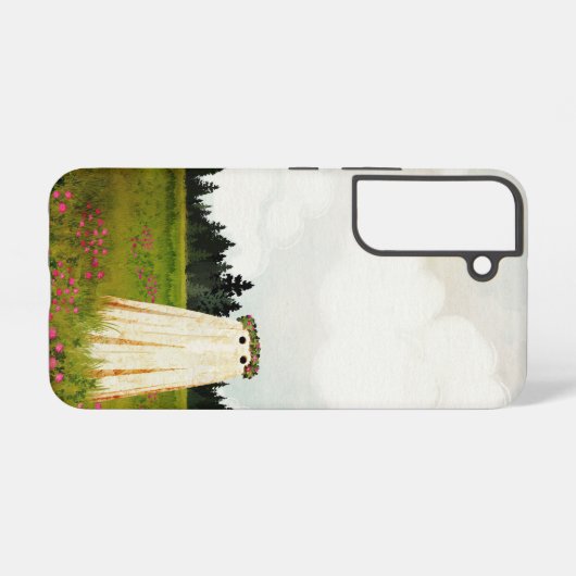 Red Clover Ghost Samsung Galaxy Hoesje (Achterkant horizontaal)