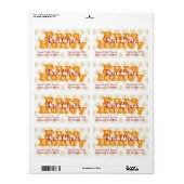 Red Clover Honey Jar Etiket (Full Sheet)