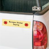 Red Clover Ribbon door Kenneth Yoncich Bumpersticker (Op Truck)