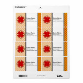 Red Clover Ribbon door Kenneth Yoncich Etiket (Full Sheet)