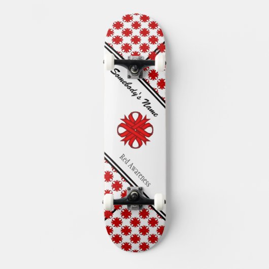Red Clover Ribbon door Kenneth Yoncich Skateboard (Voorkant)
