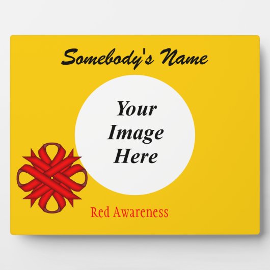 Red Clover Ribbon Sjabloon door Kenneth Yoncich Fotoplaat (Voorkant)