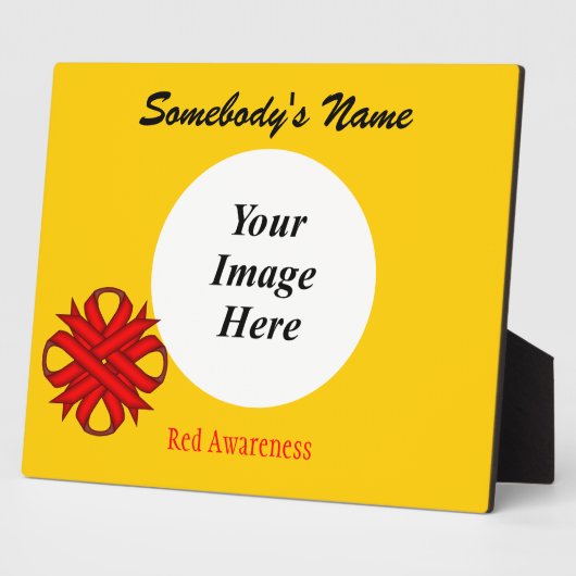 Red Clover Ribbon Sjabloon door Kenneth Yoncich Fotoplaat (Zijkant)