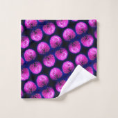 Red Clover Wildflower Abstract Patroon Bad Handdoek (Wasdoekje)