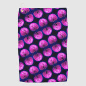 Red Clover Wildflower Abstract Patroon Golfhanddoek (Voorkant)
