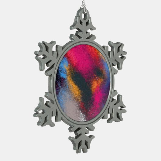 "Red Clusters" Snowflake Ornament (Links)