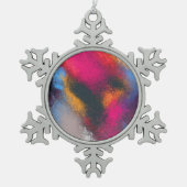 "Red Clusters" Snowflake Ornament (Voorkant)