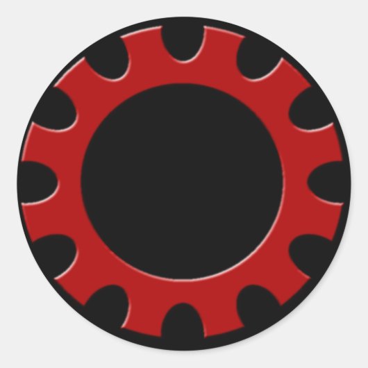 Red Cog Sticker (Voorkant)