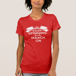 Red Color Guard Keep Calm T shirt