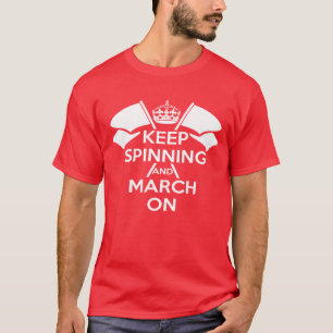 Red Color Guard Keep Calm T shirt