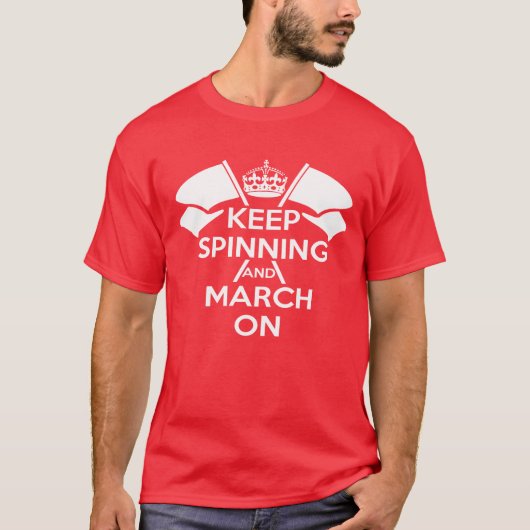 Red Color Guard Keep Calm T shirt (Voorkant)
